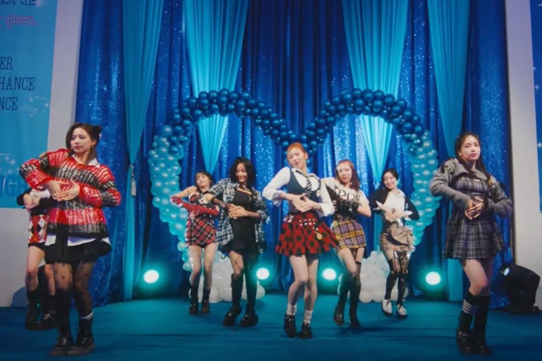 K-pop girl group Twice perform recently. They have cancelled a Christmas Eve concert in Seoul because of a curfew on venues imposed to curb the spread of the Omicron variant of Covid-19, and other concerts are in doubt. Photo: courtesy of YouTube