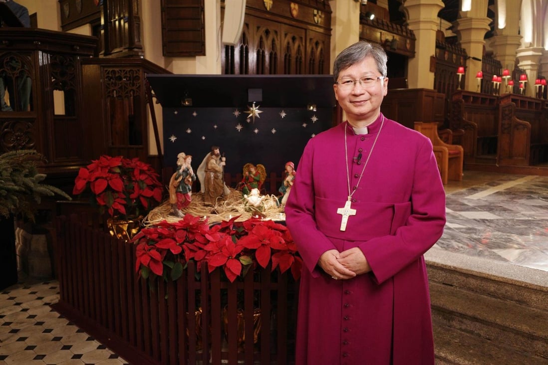 Andrew Chan Au-ming, the Archbishop for Anglican Church of Hong Kong, has called on people to mend rifts in his Christmas message. Photo: Archbishop for Anglican Church of Hong Kong