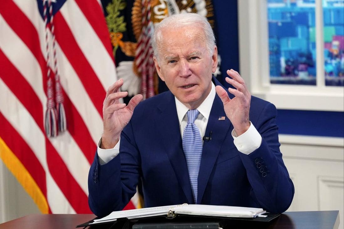US President Joe Biden left the door open to a single-term presidency but said he would run again if in good health. Photo: Reuters
