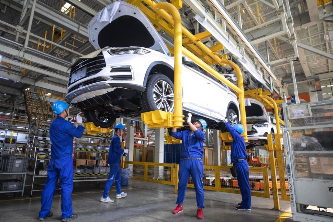 The BYD factory in Xian is seen in this file photo from October 2019. The facility currently has an annual capacity of up to 500,000 units. Photo: EPA-EFE