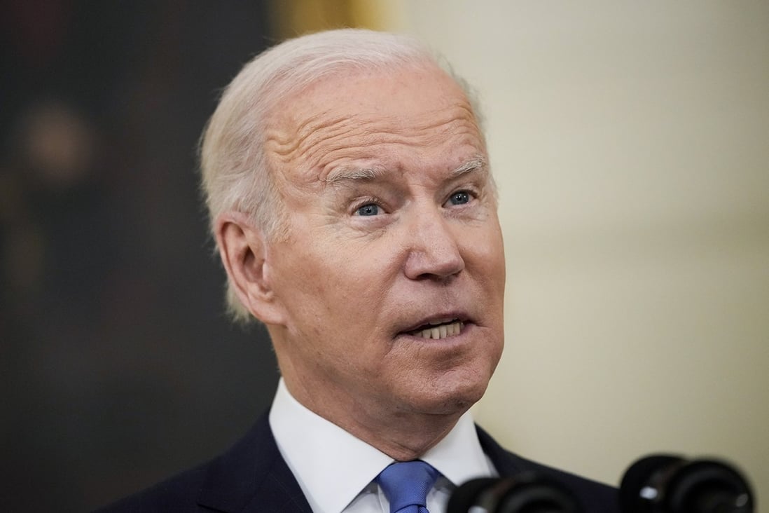 US President Joe Biden has signed into law the Uygur Forced Labour Prevention Act, which will effectively ban all imports from the Xinjiang region. Photo: Getty Images/TNS