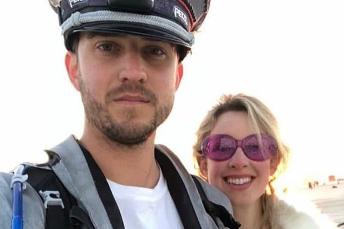 Elizabeth Holmes and Billy Evans met at the Burning Man music festival in 2018. Photo: @wbevans/Instagram