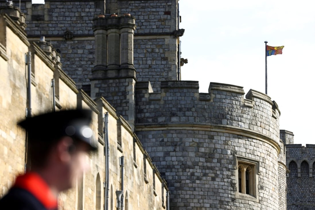 The Royal Standard fag flutters at Windsor Castle in April. Photo: Reuters