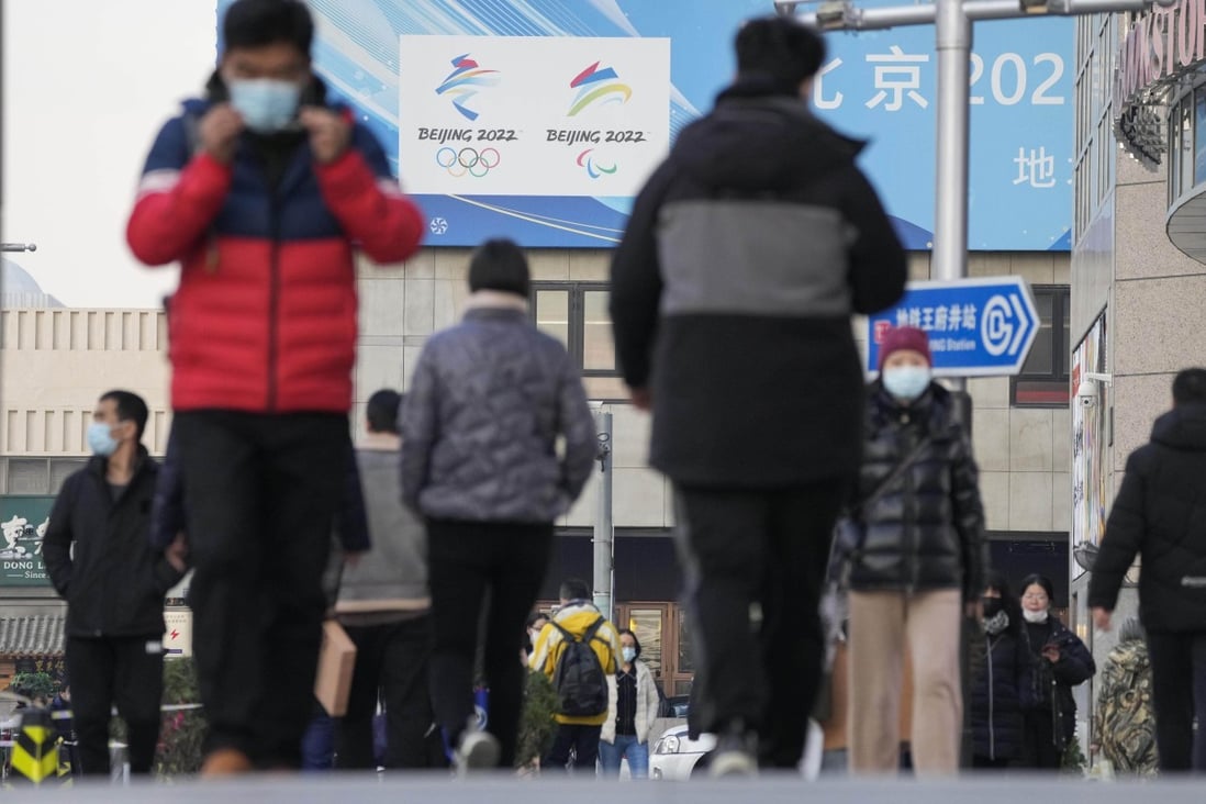 The 2022 Beijing Winter Olympics and Paralympics, starting in February, loom large in China’s capital, and also in the country’s disease control policies. Photo: Kyodo