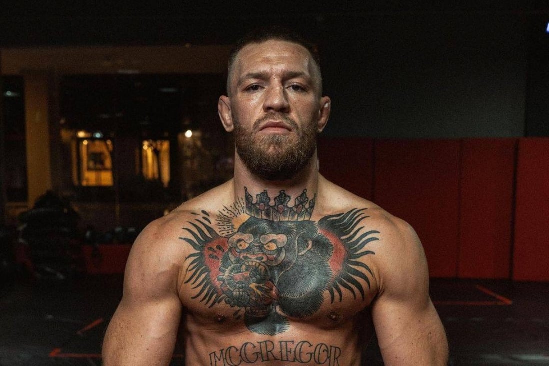 Conor McGregor is recovering from a broken led suffered in July. Photo: @thenotoriousmma/Instagram