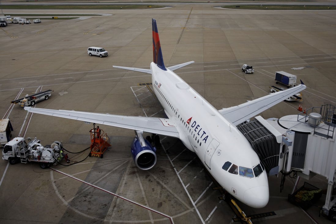 A Delta Air Lines plane flew six hours towards China before turning back to Seattle. Photo: Bloomberg
