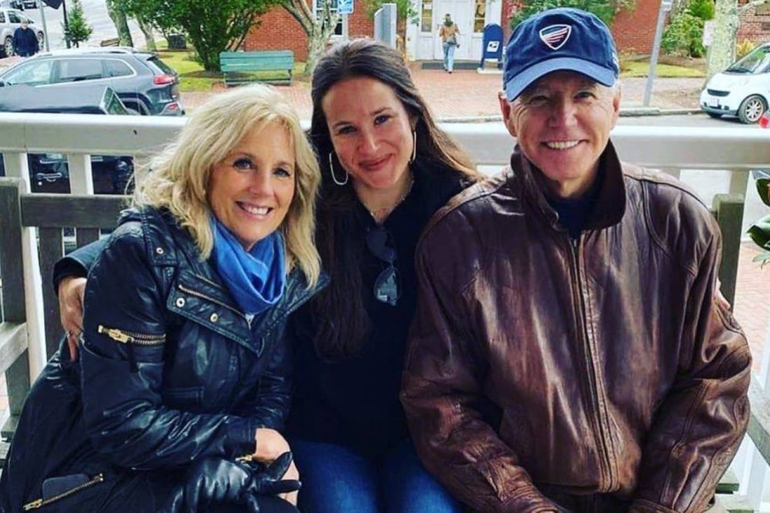 (L-R) The First family of US: Jill Biden, Ashley Biden and Joe Biden. Photo: @welovethebidenfamily/Instagram