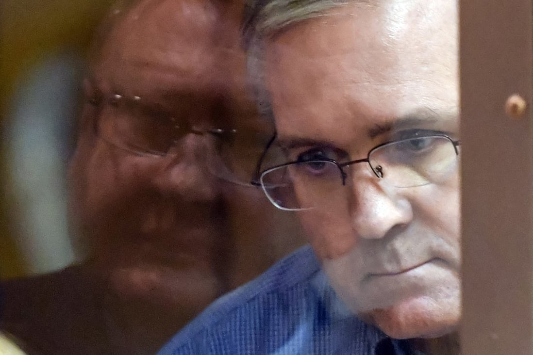 Paul Whelan, a former US Marine accused of espionage in Russia, during a court hearing in 2019. Photo: AFP / Getty Images / TNS