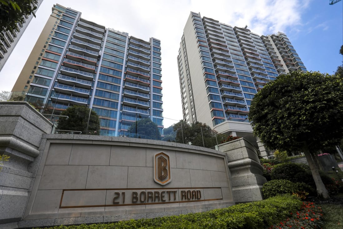 21 Borrett Road in Hong Kong’s Mid-Levels district. Three out of the top five most expensive residential property transactions recorded in the city involved this development, which is owned by CK Asset Holdings. Photo: May Tse