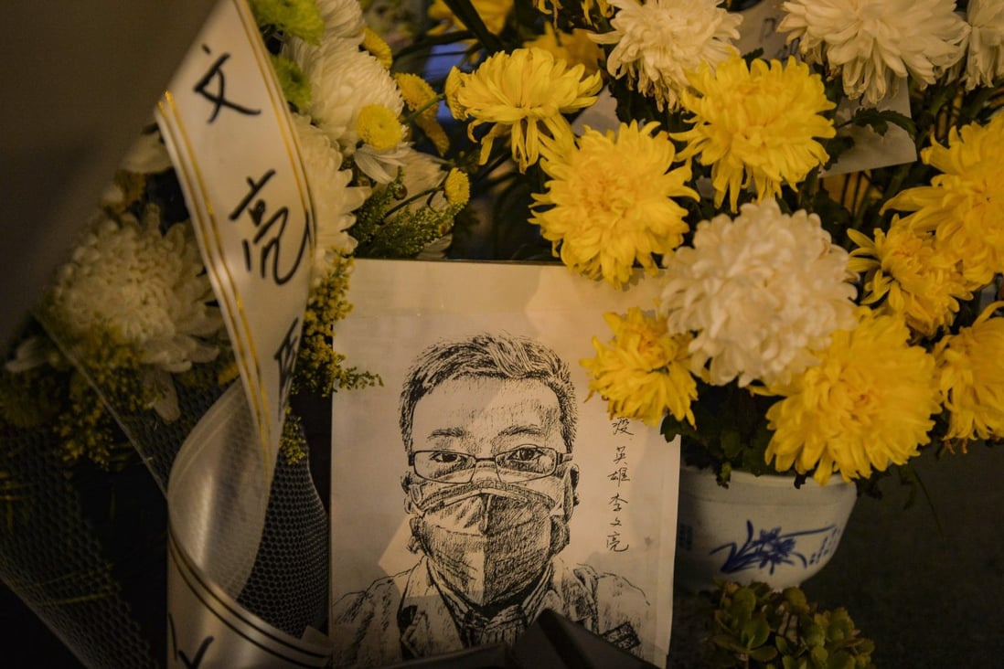 Li’s death  in February 2020 prompted an outpouring of public grief and anger. Photo: EPA-EFE