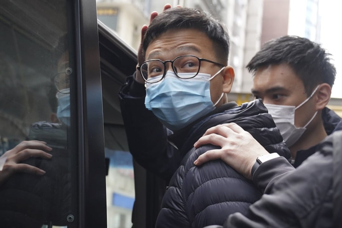 Hong Kong police raided the Kwun Tong office of Stand News and arrested acting editor-in-chief Patrick Lam Shiu-tung on December 29, 2021. Photo: Sam Tsang