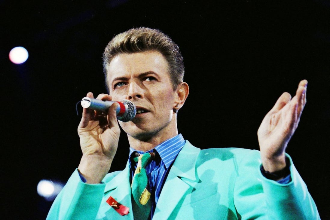 David Bowie performs at Wembley Stadium in London in 1992. Photo: Reuters 