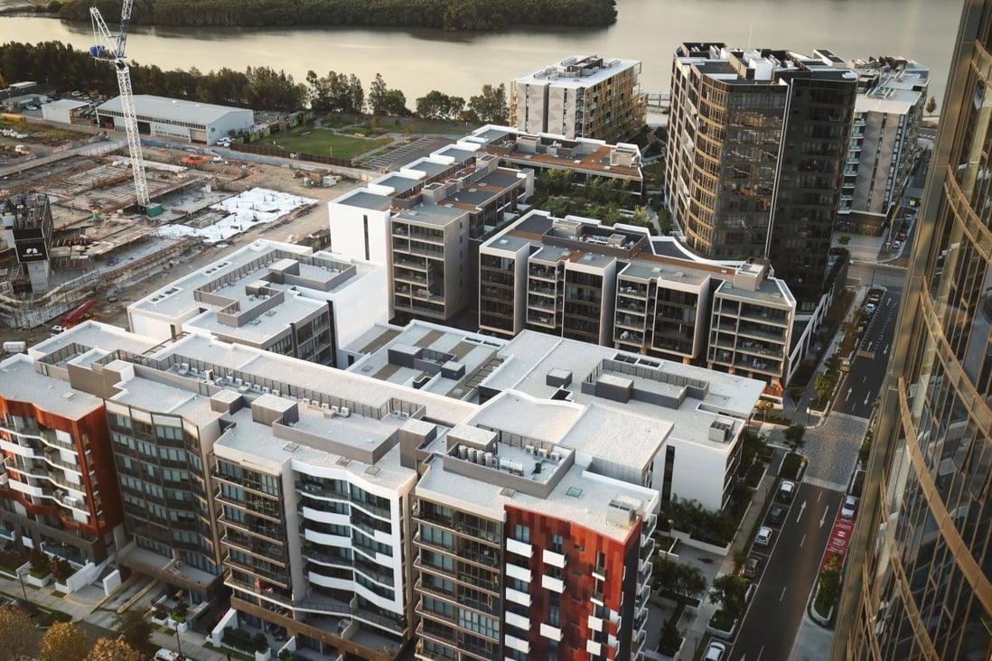 Apartment buildings in the suburb of Wentworth Point in Sydney. Australian home prices are likely to slow down or even decline as supply is poised to outstrip demand this year. Photo: Bloomberg
