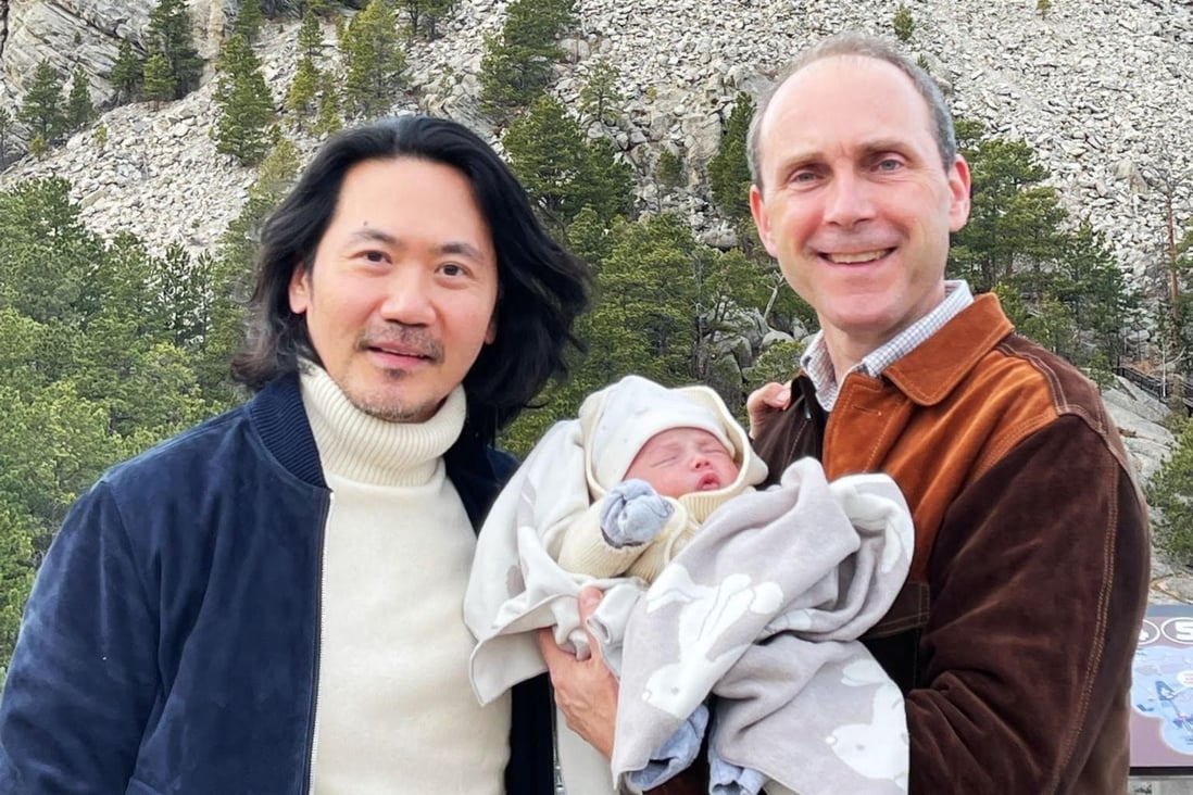 US consul general Hanscom Smith and his husband Ying-tsung Lu have announce the birth of a son, Julian Hanscom Lu Smith. Photo: Facebook