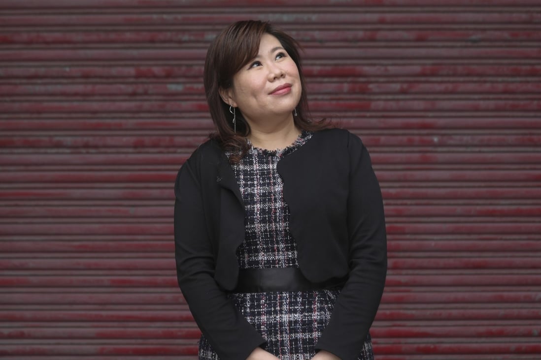 Anson Wong Shuk-wai is the founder of Starting Line, which aims to educate underprivileged children in Hong Kong. She recalls growing up poor and being abused by her late husband. Photo:  Xiaomei Chen