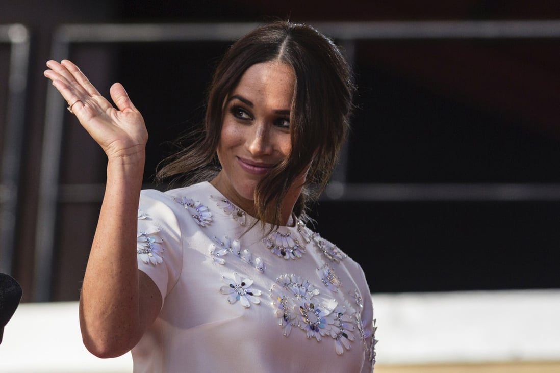 Meghan Markle, Duchess of Sussex, salutes during the Global Citizen festival in New York in September. Photo: AP
