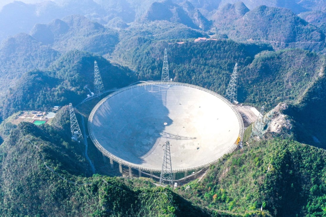 FAST is the world’s only giant radio telescope. Photo: Xinhua 