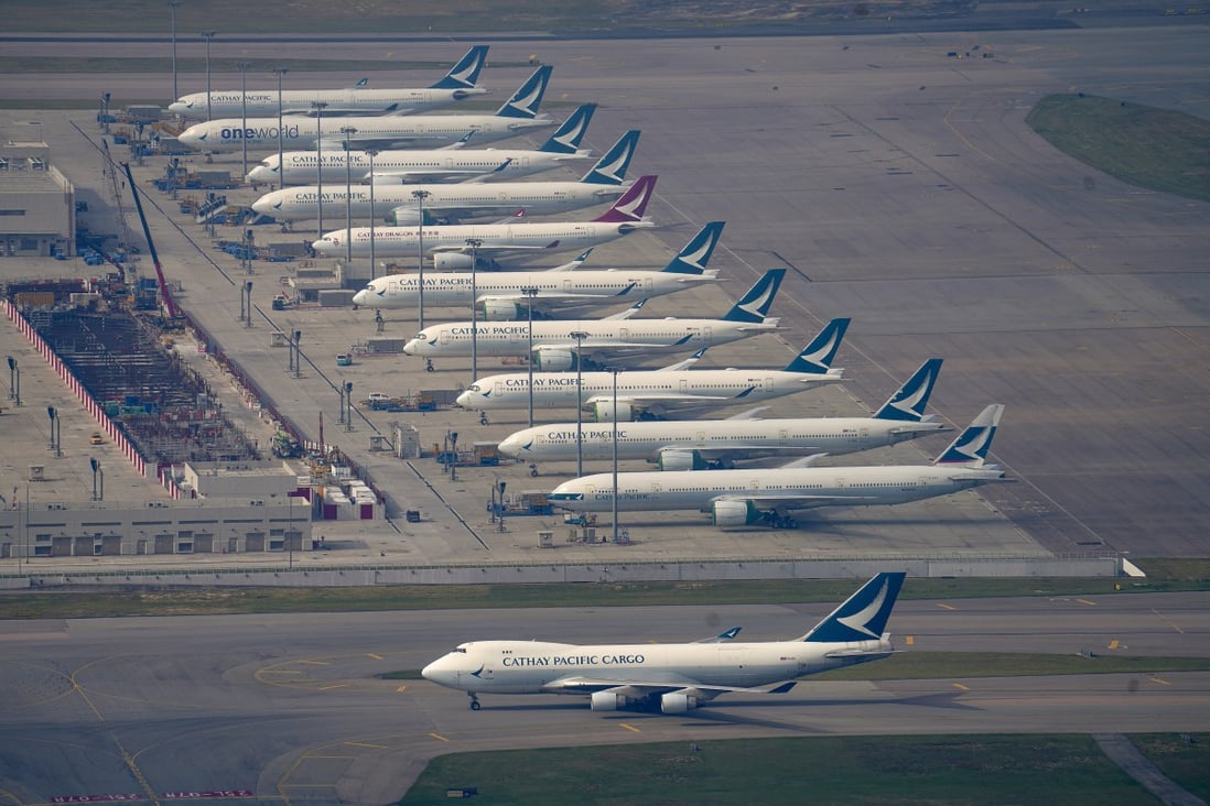 Cathay Pacific Airways’ capacity will be sharply reduced for at least the rest of the month. Photo: Sam Tsang