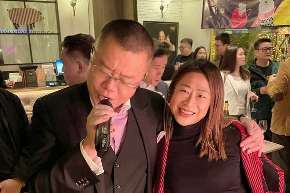 Birthday boy Witman Hung with Ellen Tsang, a member of the city’s Election Committee. Photo: Handout