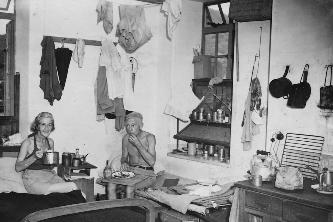 Internees in Stanley Camp for civilians in the 1940s after Japan’s invasion of Hong Kong. European residents of Allied nationality were first temporarily interned in squalid “short-time” hotels on Hong Kong Island’s Western waterfront before being sent here. Photo: CWH