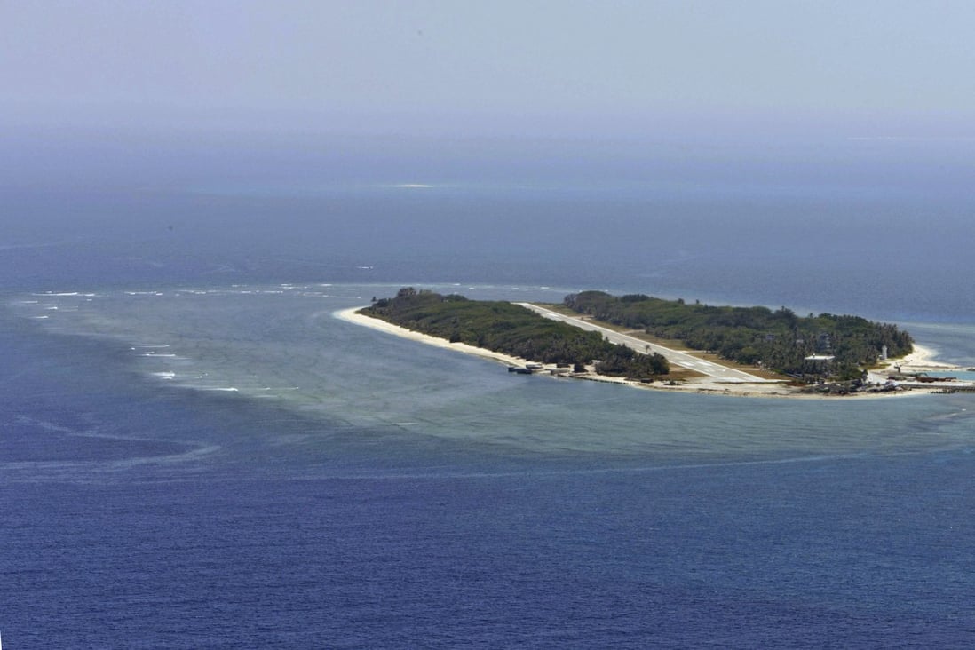 Taiping island, in the South China Sea. The island is controlled by Taiwan. Photo: AP