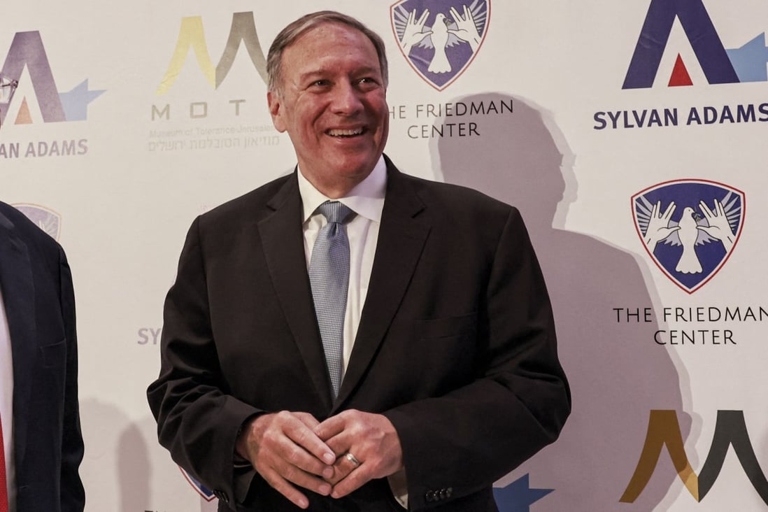 A much slimmer Mike Pompeo in October 2021.  File photo: AFP