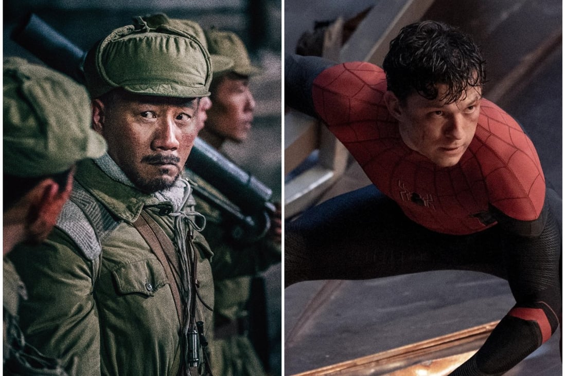 Chinese film The Battle at Lake Changjin was the highest-grossing film of 2021 ... until Spider-Man: No Way Home came long. Photos: Bona Film Group Limited, Sony Pictures