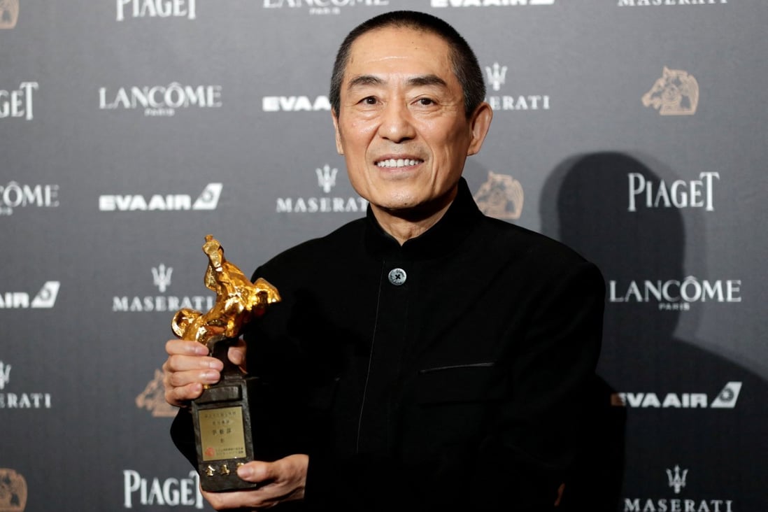 China’s Zhang Yimou poses backstage after winning Best Director for his movie ‘Shadow’ at the 55th Golden Horse Awards. Photo: Reuters/Tyrone Siu/File Photo