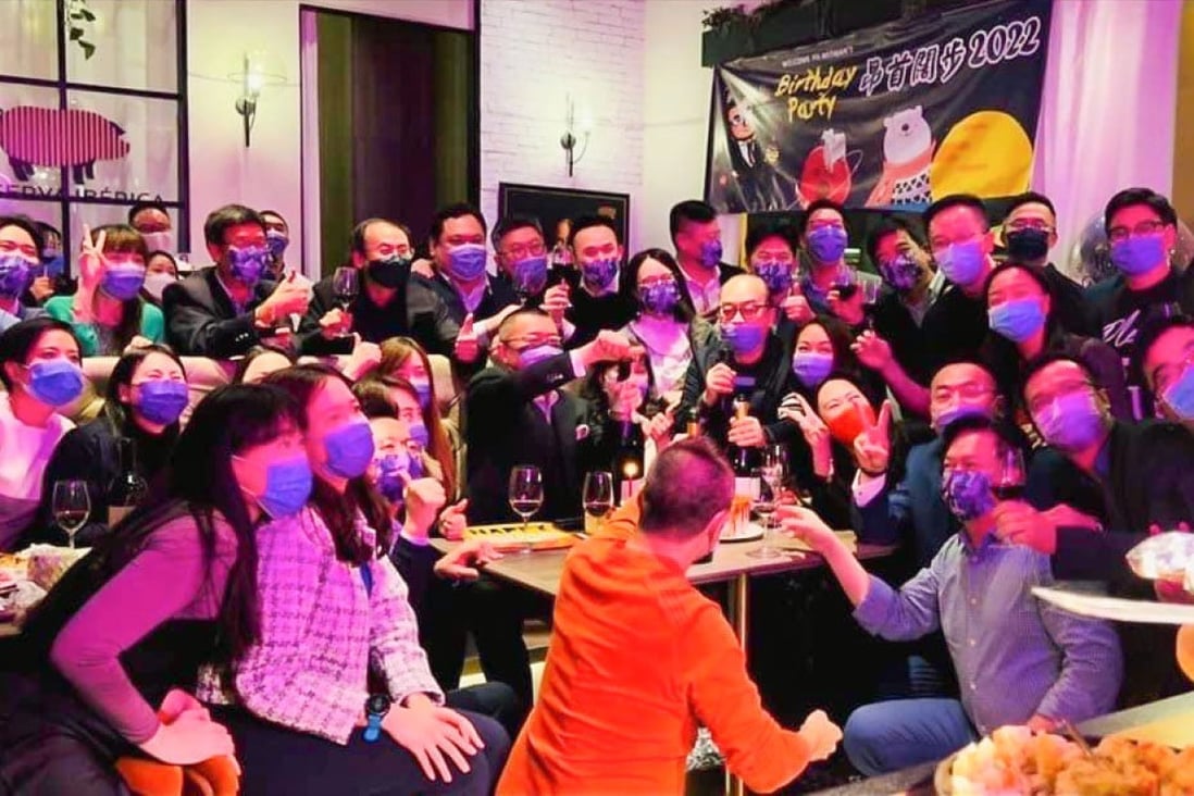 About 170 people were present for Witman Hung’s party at the Spanish tapas bar and restaurant Reserva Iberica in Wan Chai on January 3. Photo: Handout