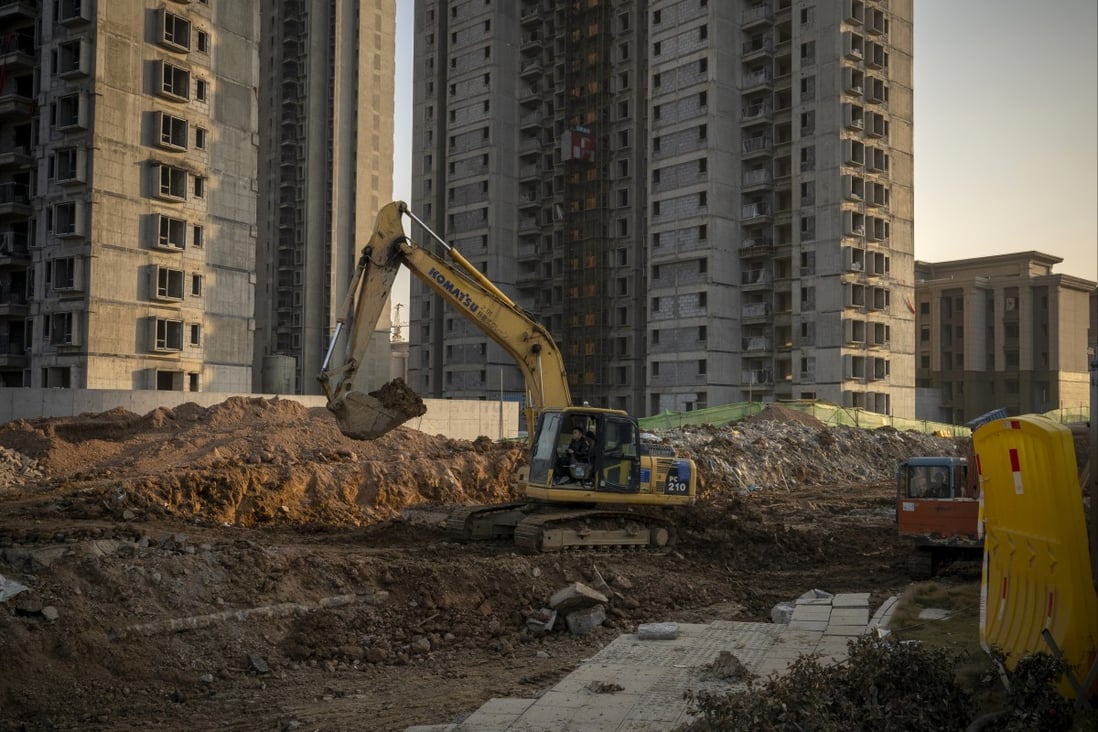 Chinese property firms have been hit by debt problems and falling home sales. Photo: Bloomberg