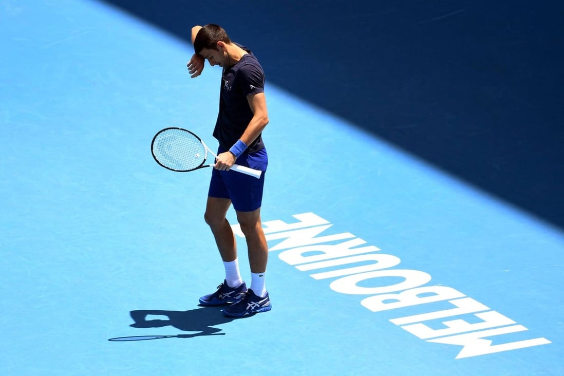 Novak Djokovic has been under fire since arriving in Melbourne for the Australian Open. Photo: AFP