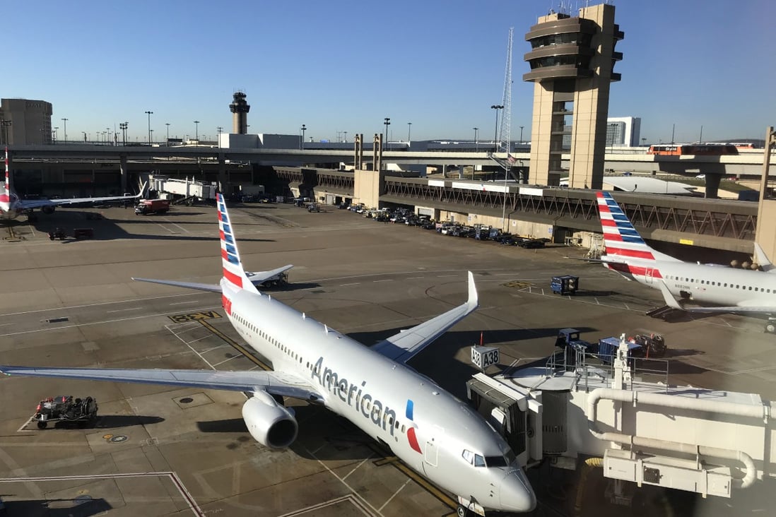 American Airlines has had two flight routes to China suspended after passengers tested positive for Covid-19. Photo: AFP