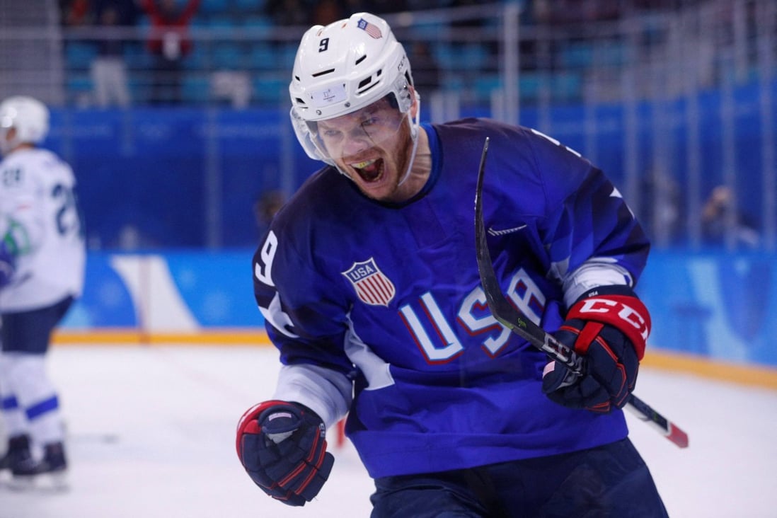 Brian O’Neill who played for Team USA at the 2018 Winter Olympics, is heading to Beijing. Photo: Reuters