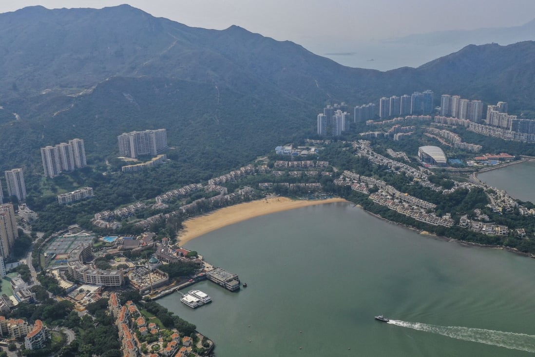 An aerial view of Discovery Bay, a sprawling residential area close to Hong Kong airport. Photo: Roy Issa