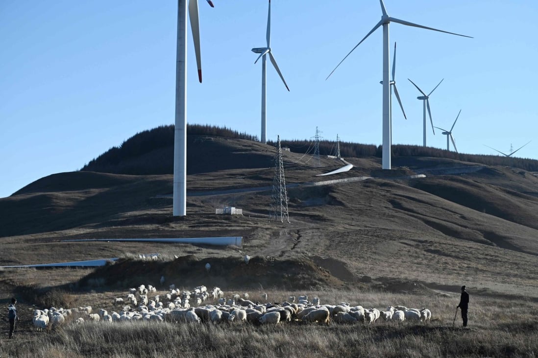 The combined capacity of wind and solar farm is expected to surge 75 per cent to 930 giga-watts by 2024. Photo: AFP