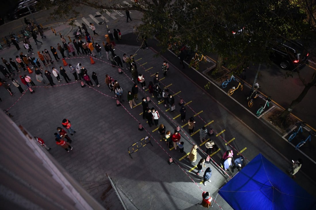 Ein Covid-19-Massentestgelände in Chinas südlicher Provinz Guangdong. Foto: Xinhua