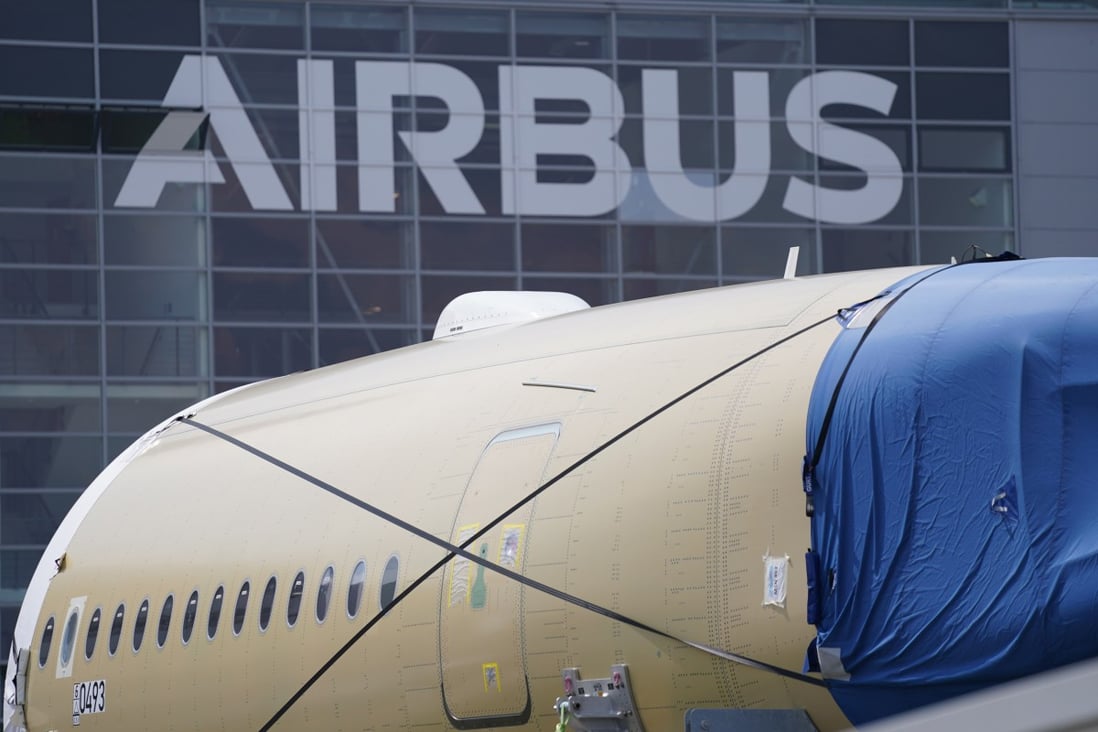 Airbus’ planned aircraft service centre in Chengdu is expected to create a 21.7-billion-yuan industry for servicing commercial planes by 2030. Photo: DPA