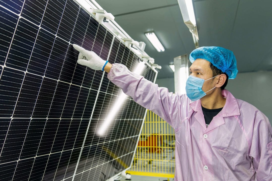 Granular silicon can ‘solve the critical shortcomings of high energy consumption and large carbon emissions at the front end of the photovoltaic industry chain,’ says GCL. Photo: AFP