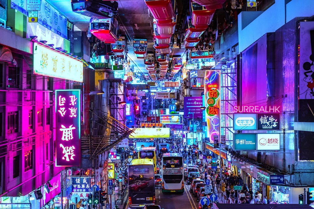 Upside Down Mongkok by Hong Kong artist Tommy Fung, also known as SurrealHK. Fung, one many local artists experimenting with NFTs, said the technology allows artists to reach their fans directly. Photo: Tommy Fung