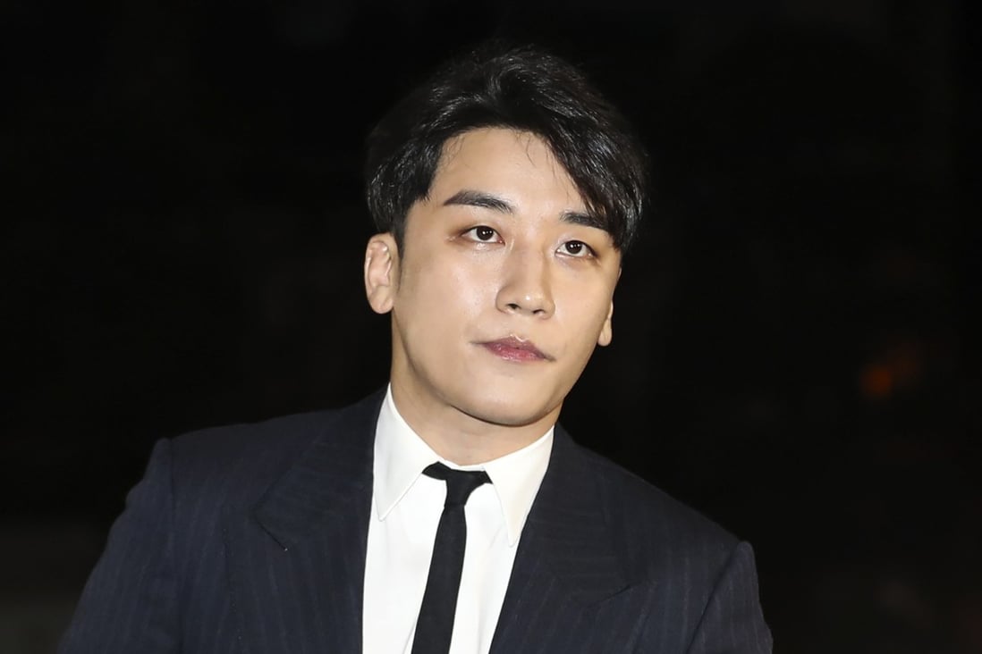 Seungri, a former member of popular K-pop boy group Big Bang, has acknowledged his responsibility for crimes to which he had previously pleaded not guilty, and received a reduced jail term, at an appeal court hearing in South Korea. Photo: Yonhap/AFP