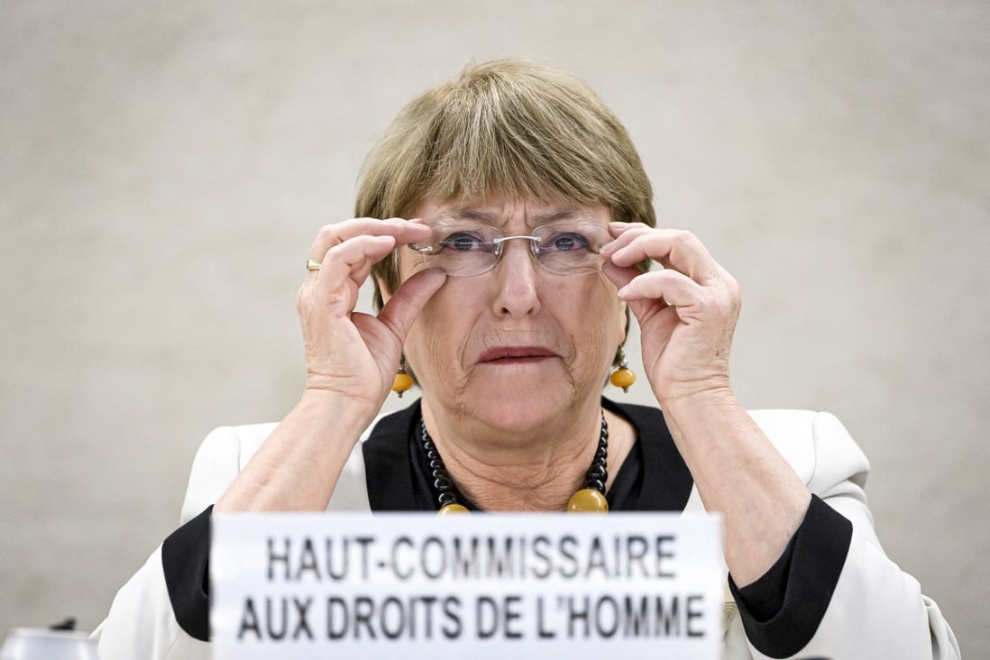 UN High Commissioner for Human Rights Michelle Bachelet is in talks with China for a trip to Xinjiang. Photo: AFP