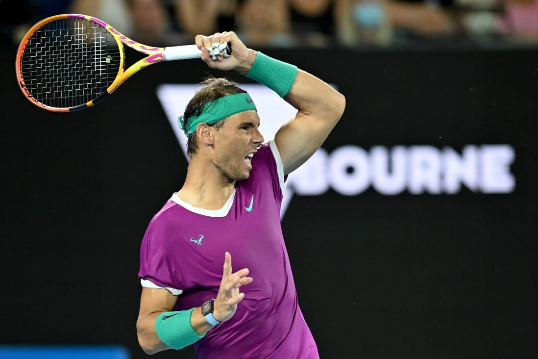 Rafael Nadal Spain returns to Matteo Berrettini in Melbourne. Photo: EPA-EFE