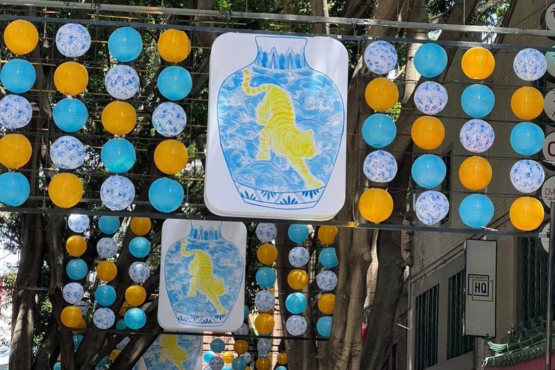 Sydney’s ‘death-themed’ Lunar New Year lanterns. In Chinese culture white and blue are the colours of death, illness and funerals.