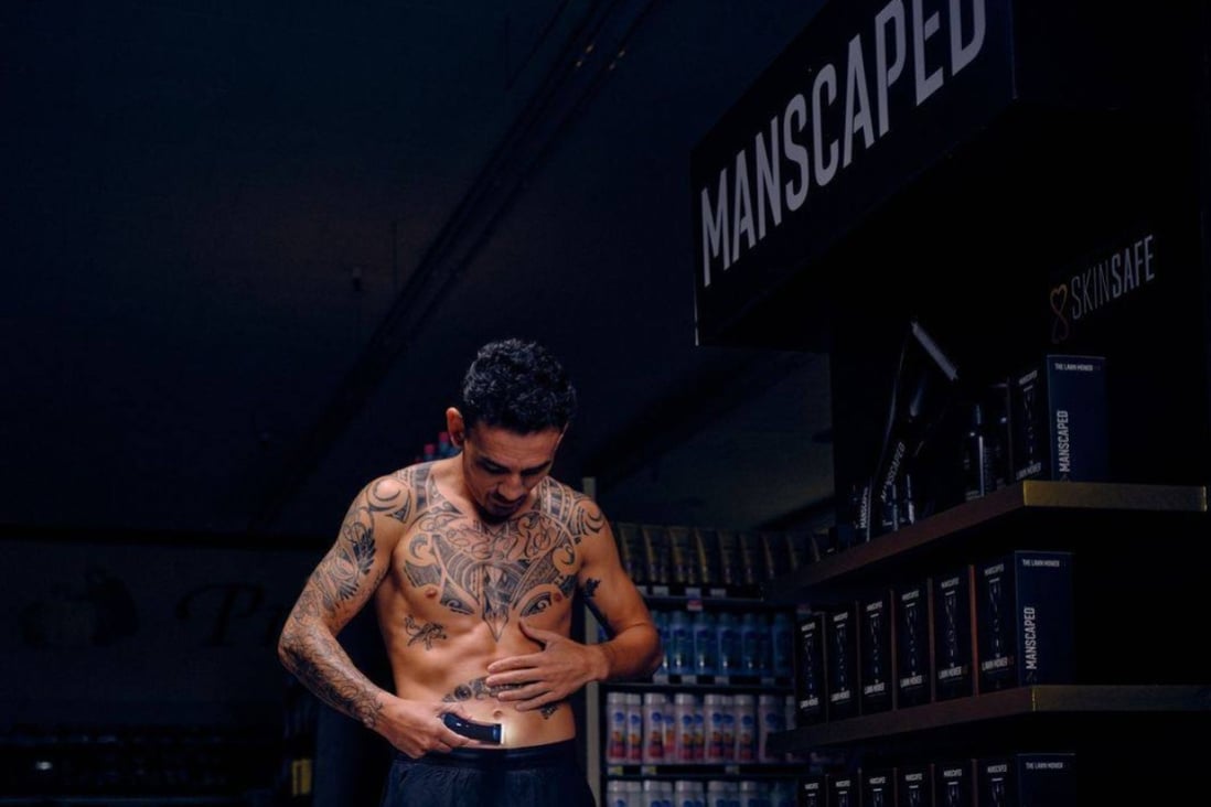 Mixed Martial artist Max Holloway using a Manscaped product to shave his body. The men’s grooming start-up expects to have revenues of over US$500 million by 2023.