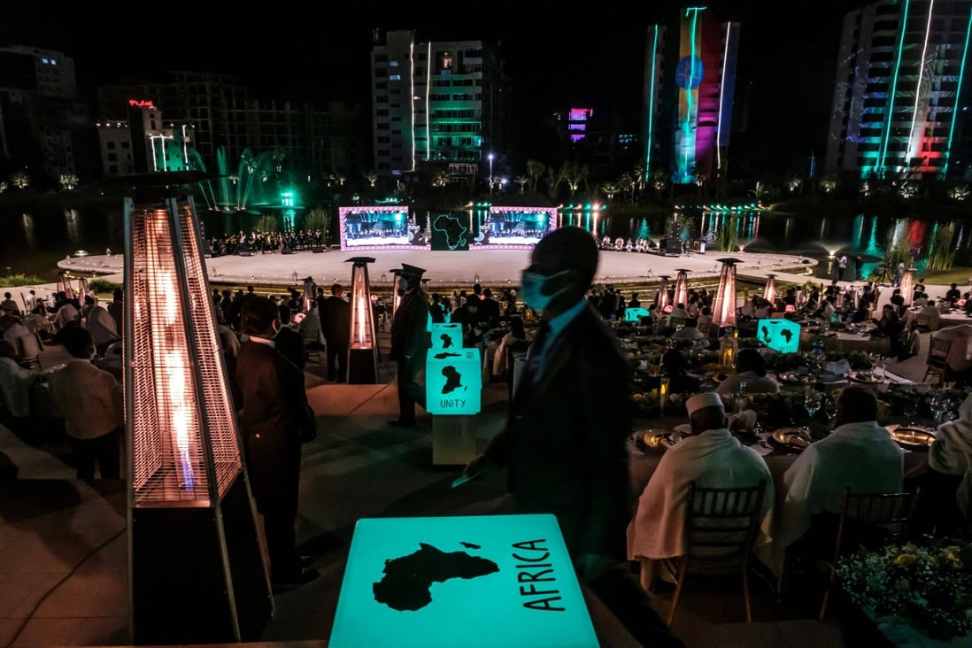 Heads of state and other dignitaries at  a gala dinner for an African Union summit in Addis Ababa, Ethiopia. Photo:  AFP 