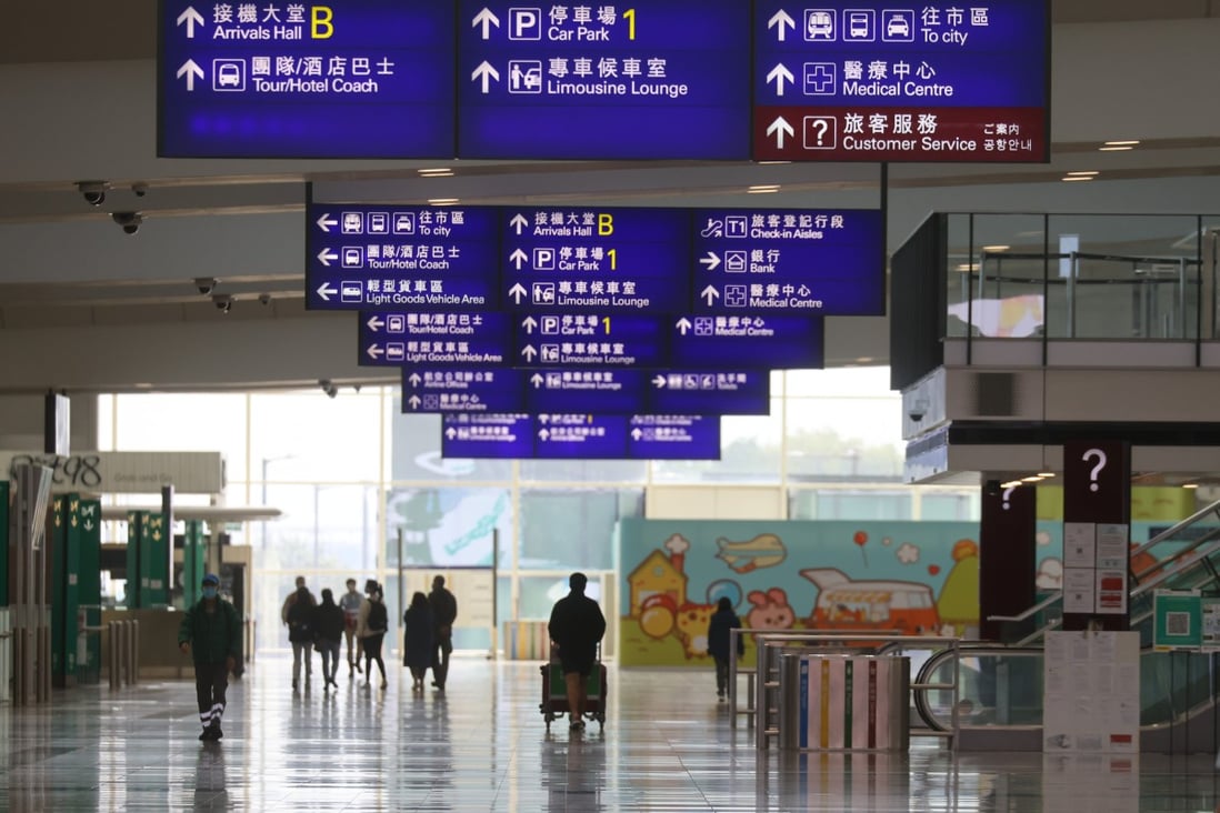 Hong Kong International Airport pictured on January 16, after a large number of flights were cancelled.  Photo: Dickson Lee