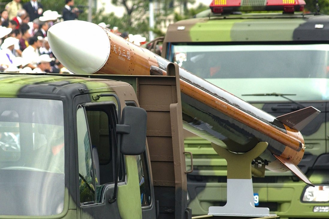 The components are said to be used in Taiwan’s Tien Kung, or Sky Bow, missiles. Photo: AFP