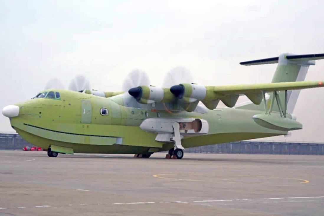 Test-flight time for China’s latest, largest amphibious plane prototype