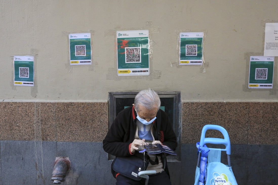 Many elderly residents in Hong Kong have struggled with the technology involved in the vaccination drive. Photo: Felix Wong