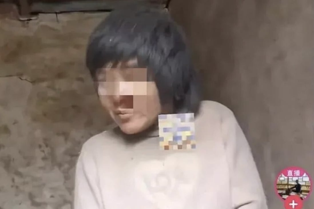 The video showing the woman chained to a wall by her neck provoked outrage. Photo: Hexun